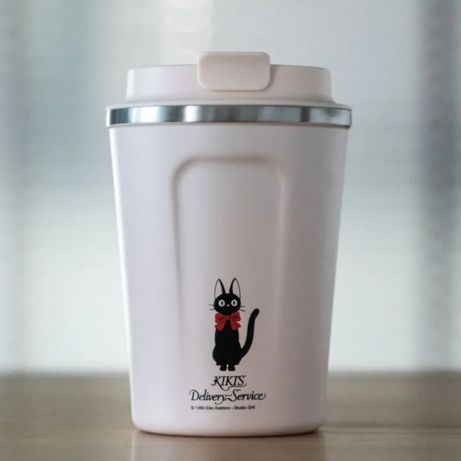 Maison Ghibli Kitchenware-Mat Pink Isothermal Mug 350Ml - Kiki'S Delivery Service