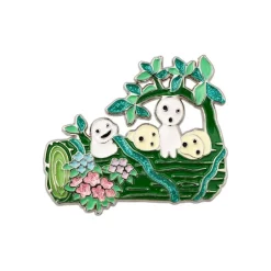 Maison Ghibli Pins-Metal Brooch Kodama - Princess Mononoke