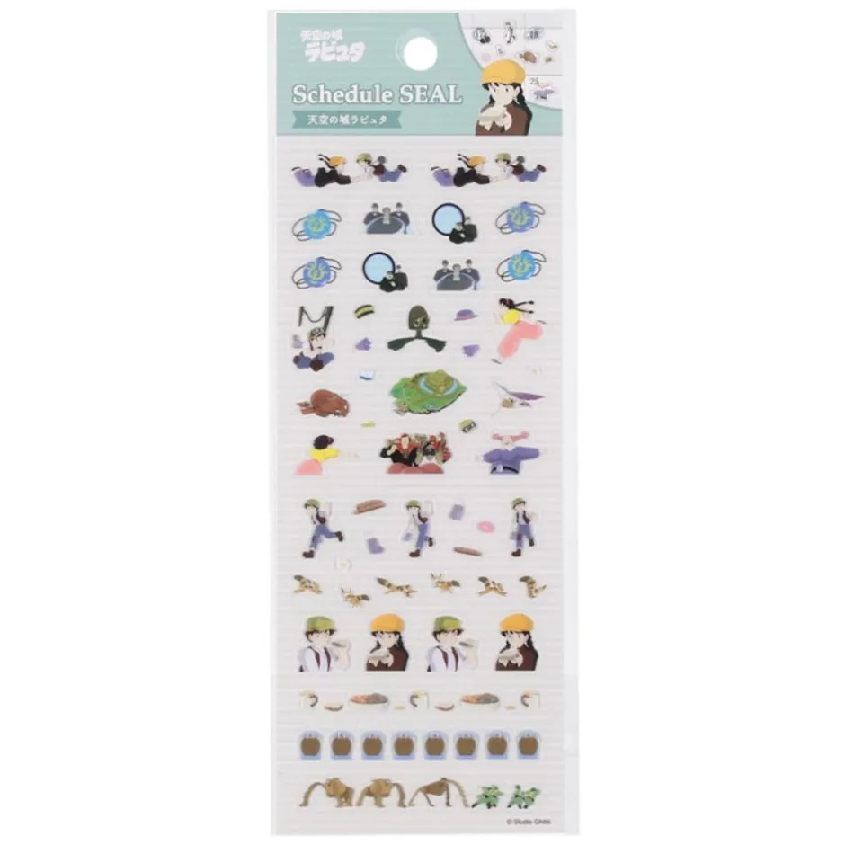 Maison Ghibli Small Equipment-Mini Schedule Stickers 2024 - Castle In The Sky