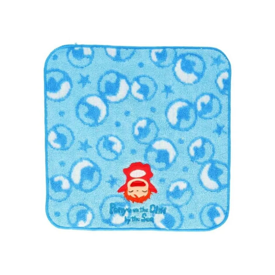 Maison Ghibli Household Linen-Mini Serviette Au Fond De L'Ocean 25 X 25 Cm - Ponyo Sur La Falaise