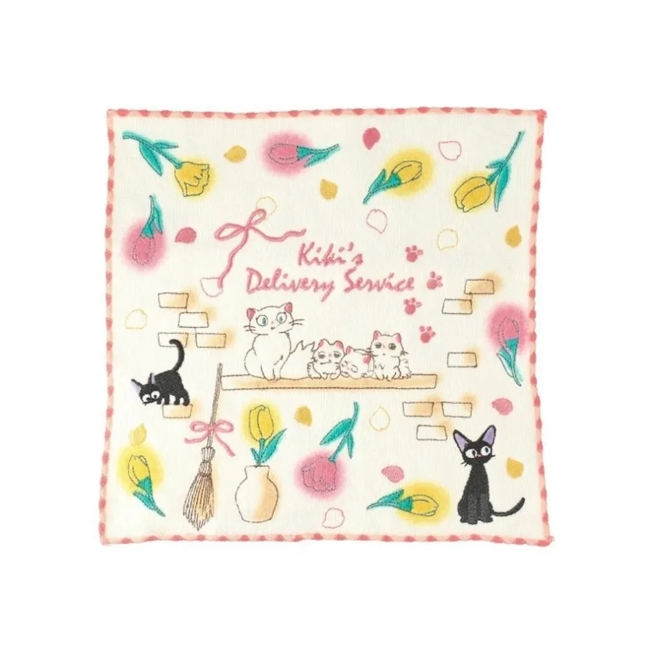 Maison Ghibli Household Linen-Mini Towel Cat Family 25 X 25 Cm - Kiki'S Delivery Service
