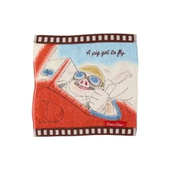 Maison Ghibli Household Linen-Mini Towel Celluloid Marco'S Seaplane - Porco Rosso