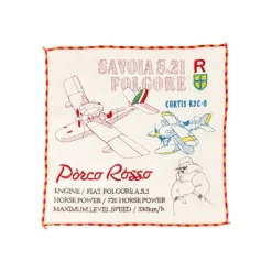Maison Ghibli Household Linen-Mini Towel Seaplanes 25X25 Cm - Porco Rosso