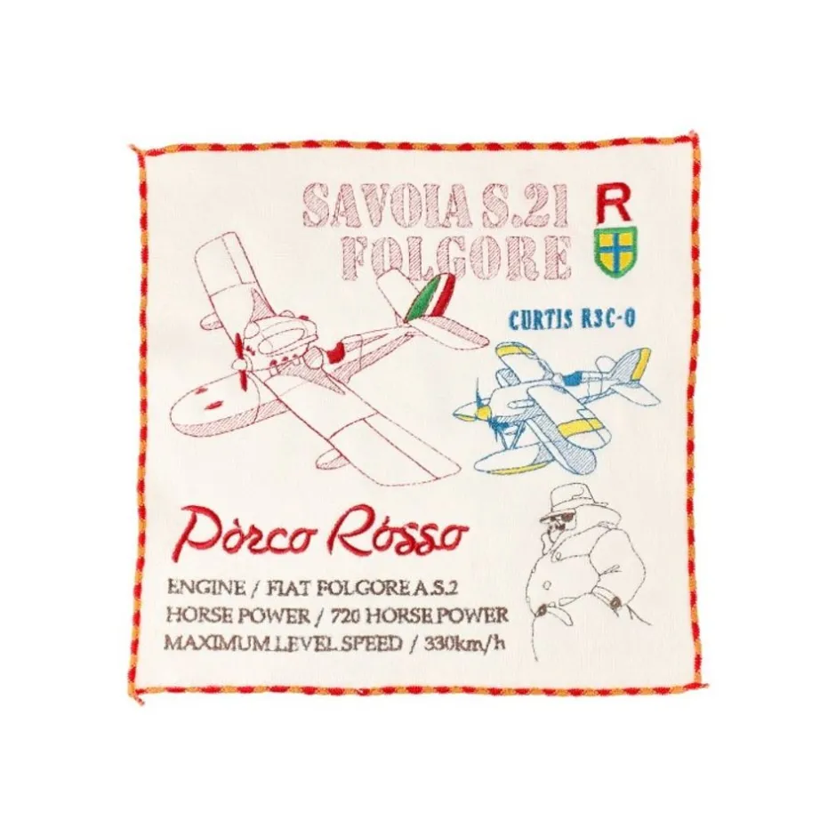 Maison Ghibli Household Linen-Mini Towel Seaplanes 25X25 Cm - Porco Rosso