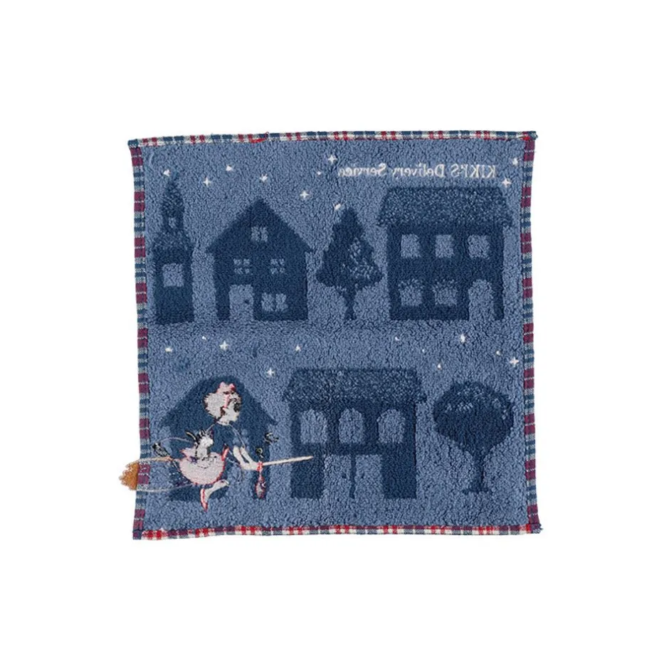 Maison Ghibli Household Linen-Mini Towel The Night Of Departure 25X25 Cm - Kiki'S Delivery Service