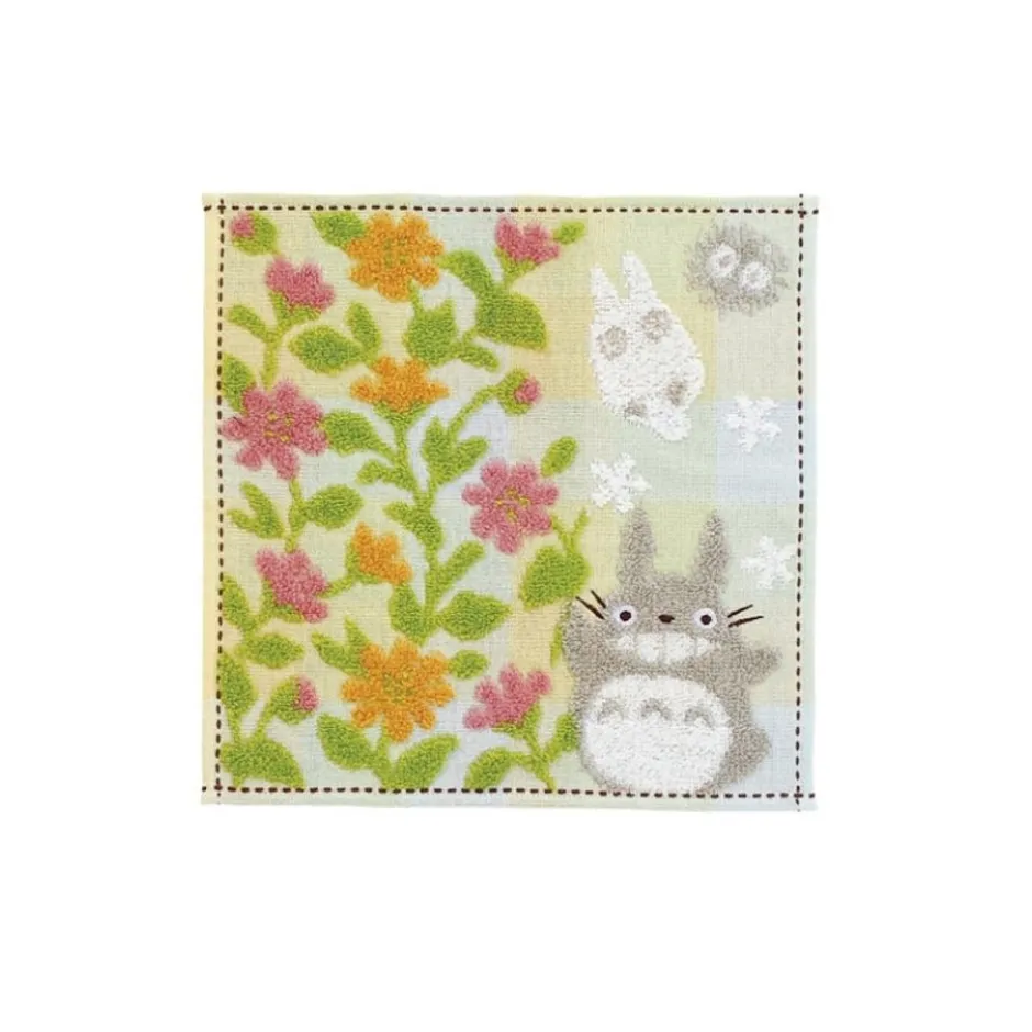 Maison Ghibli Household Linen-Mini Towel Totoro Flower Garden 25X25 Cm - My Neighbor Totoro