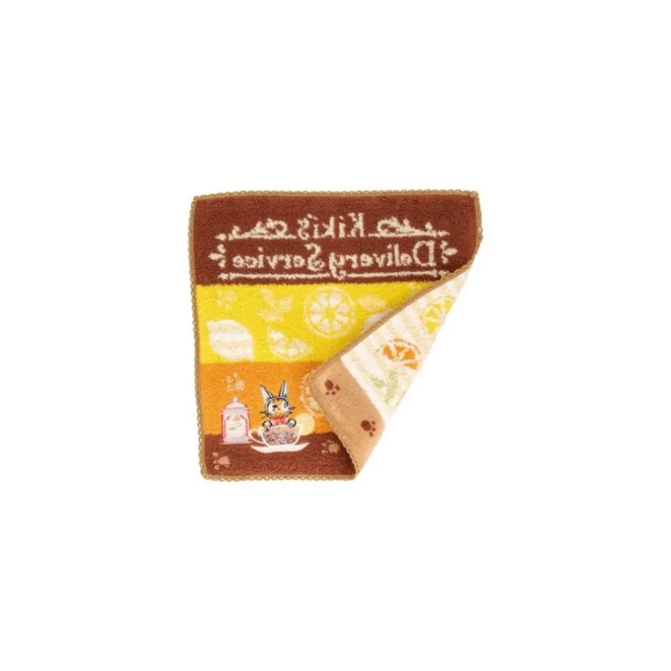 Maison Ghibli Household Linen-Mini Towel Yellow Fruits Tea Time 23 23 Cm - Kiki'S Delivery Service