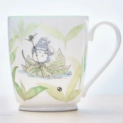 Maison Ghibli Kitchenware-Mug Totoro On A Leaf - My Neighbor Totoro