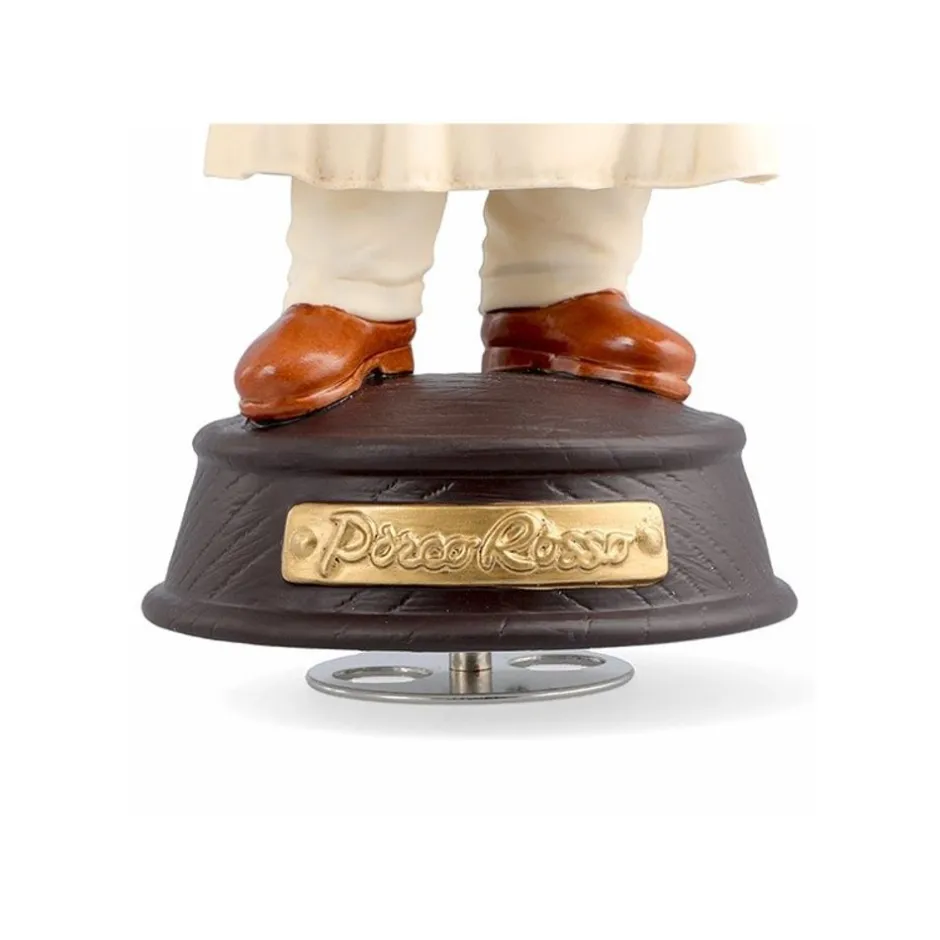 Maison Ghibli Music Boxes-Music Box Marco In Trench Coat - Porco Rosso