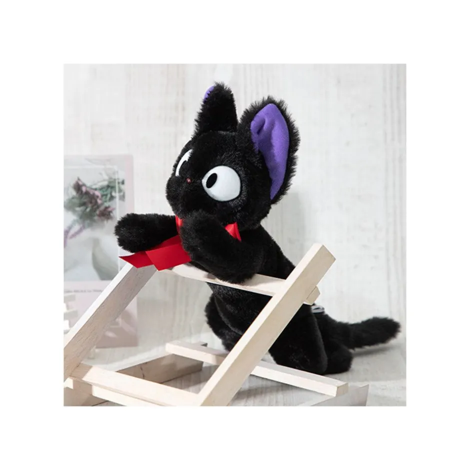 Maison Ghibli Nakayoshi Plush-Nakayoshi Jiji Laying - Kiki'S Delivery Service