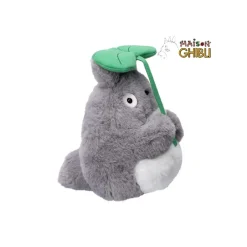 Maison Ghibli Nakayoshi Plush-Nakayoshi Plush Big Totoro With Leaf - My Neighbor Totoro