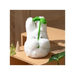 Maison Ghibli Nakayoshi Plush-Nakayoshi Plush Small Totoro With Leaf - My Neighbor Totoro