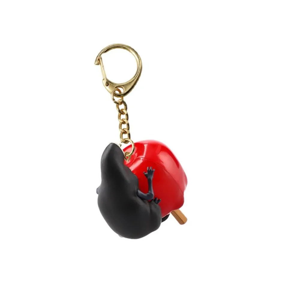 Maison Ghibli Keychains-No Face Candy Apple Keychain - Spirited Away