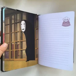 Maison Ghibli Notebooks And Notepads-No Face Plush Journal - Spirited Away