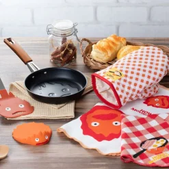 Maison Ghibli Kitchenware-Oven Mitts Calcifer - Howl'S Moving Castle