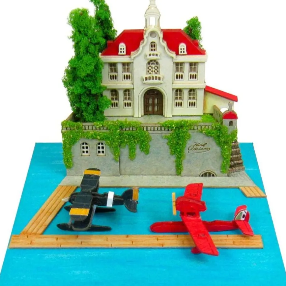 Maison Ghibli Arts And Crafts-Paper Craft Adriano & Seaplane Fighter - Porco Rosso
