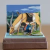 Maison Ghibli Arts And Crafts-Paper Craft Ashitaka Et Yakul - Princess Mononoke