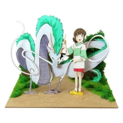 Maison Ghibli Arts And Crafts-Paper Craft Haku Dragon & Chihiro - Spirited Away