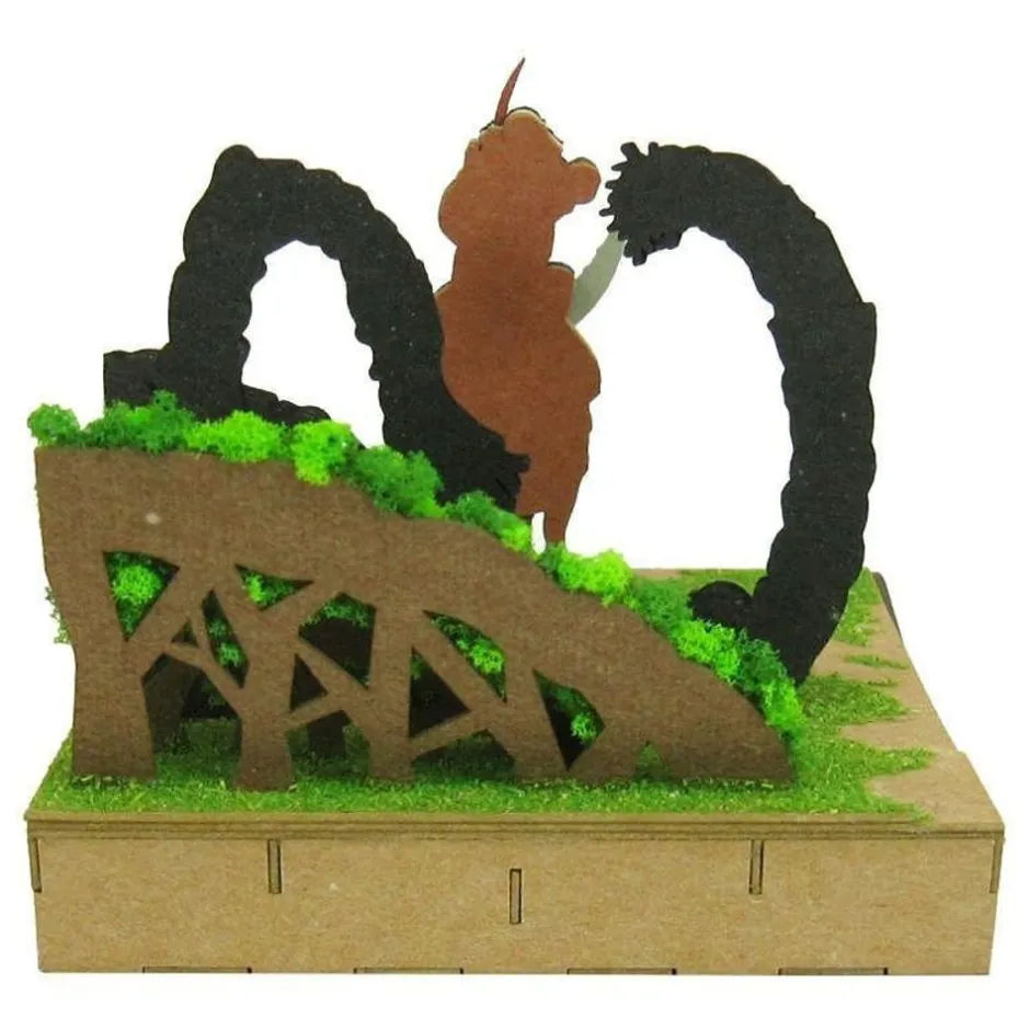 Maison Ghibli Arts And Crafts-Paper Craft Howl'S Ashitaka In The Forest - Princess Mononoke