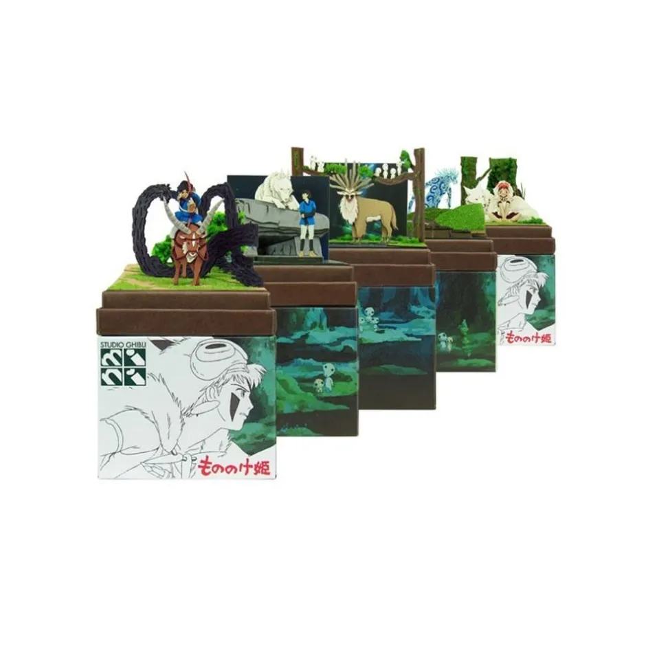 Maison Ghibli Arts And Crafts-Paper Craft Howl'S Ashitaka In The Forest - Princess Mononoke