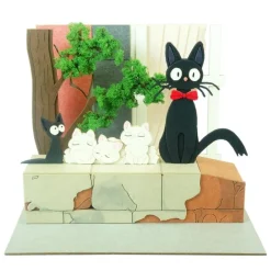 Maison Ghibli Arts And Crafts-Paper Craft Jiji And Kittens - Kiki'S Delivery Service