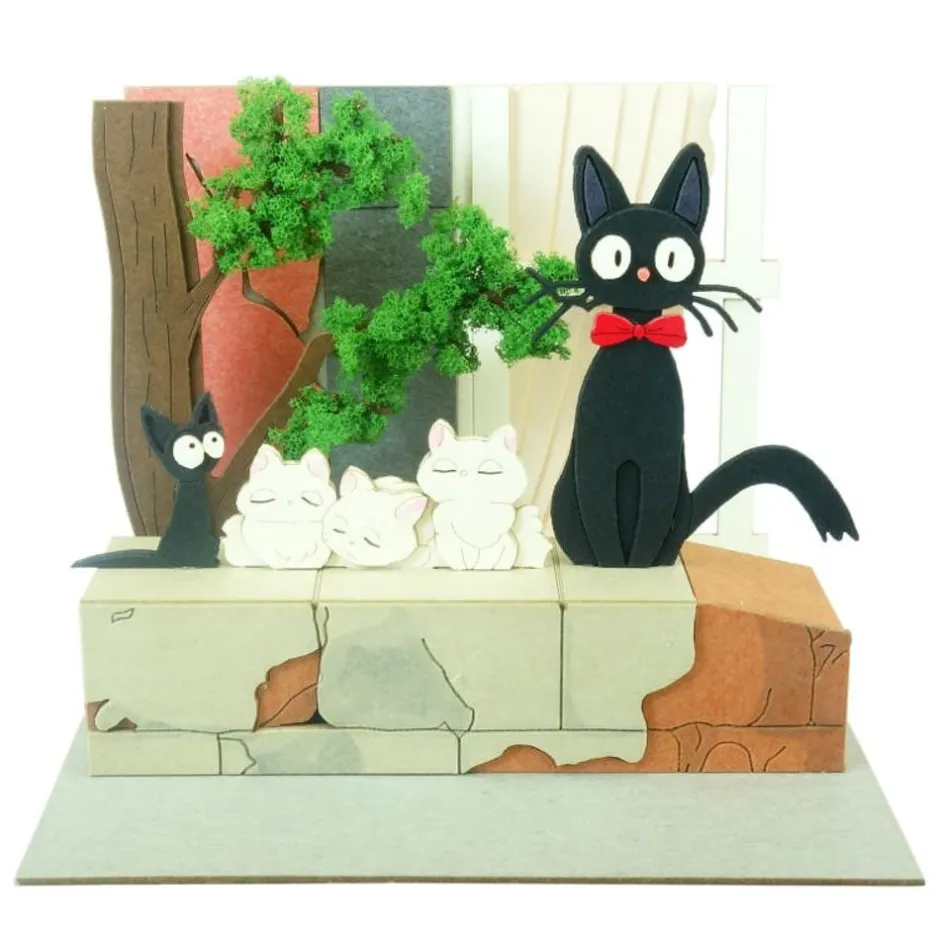 Maison Ghibli Arts And Crafts-Paper Craft Jiji And Kittens - Kiki'S Delivery Service