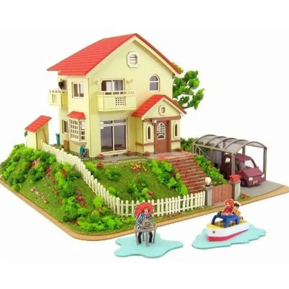 Maison Ghibli Arts And Crafts-Paper Craft Sosuke & Ponyo'S House - Ponyo On The Cliff
