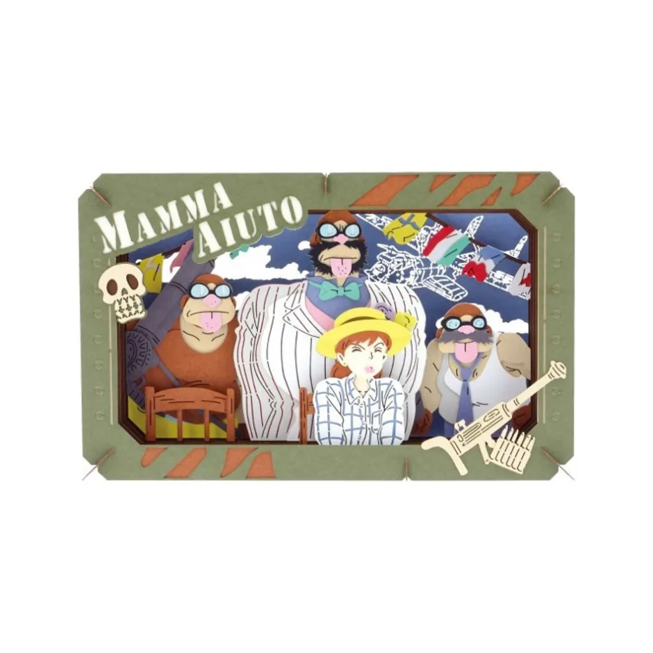 Maison Ghibli Arts And Crafts-Paper Theater Grimaces - Porco Rosso