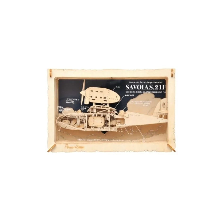 Maison Ghibli Arts And Crafts-Paper Theater Wood Style Savoia - Porco Rosso