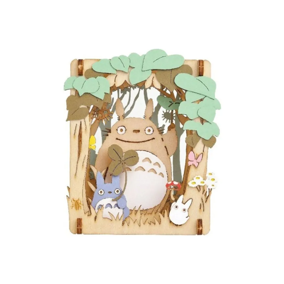 Maison Ghibli Arts And Crafts-Paper Theater Wood Style Totoro Dondoko - My Neighbor Totoro