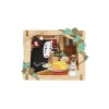 Maison Ghibli Arts And Crafts-Paper Theater Wood Style No Face'S Dessert - Spirited Away