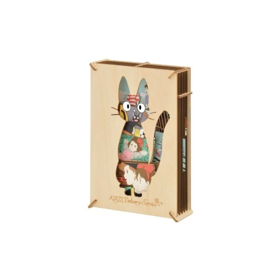 Maison Ghibli Arts And Crafts-Paper Theater Wood Style Silhouette Jiji - Kiki'S Delivery Service