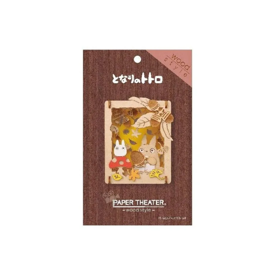 Maison Ghibli Arts And Crafts-Paper Theater Wood Style Totoro Mushroom - My Neighbor Totoro
