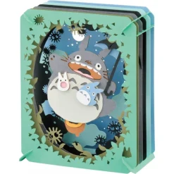 Maison Ghibli Arts And Crafts-Paper Theatre Totoro Under The Moon - My Neihgbor Totoro