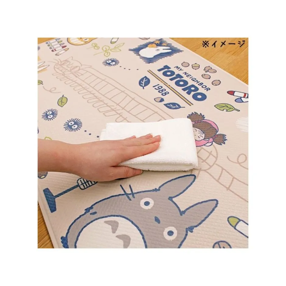 Maison Ghibli Carpet-Plastic Long Play Mat Totoro, Drawing 45X120Cm(Beige)- My Neighbor To