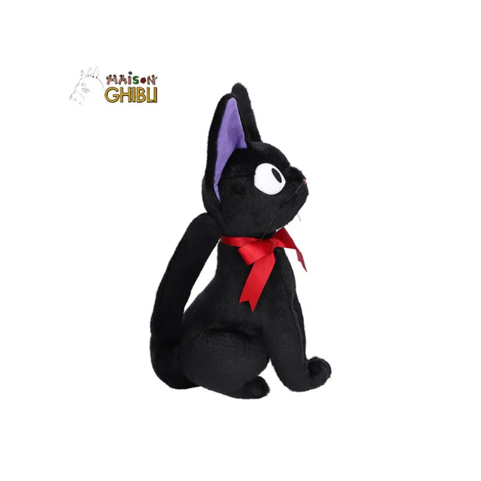 Maison Ghibli Classic Plush-Plush Jiji Sitting M - Kiki'S Delivery Service