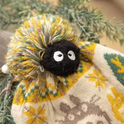 Maison Ghibli Outfits-Pom Pom Beanie Totoro & Soot Sprites - My Neighbor Totoro