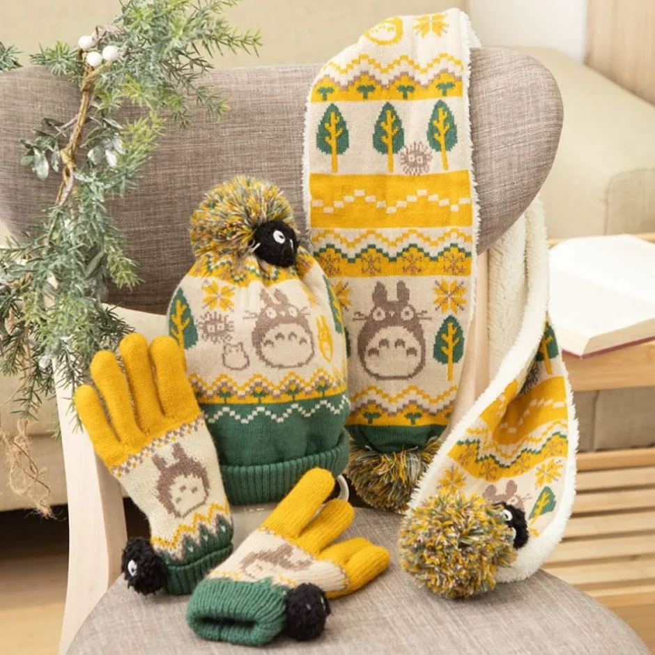 Maison Ghibli Outfits-Pom Pom Beanie Totoro & Soot Sprites - My Neighbor Totoro