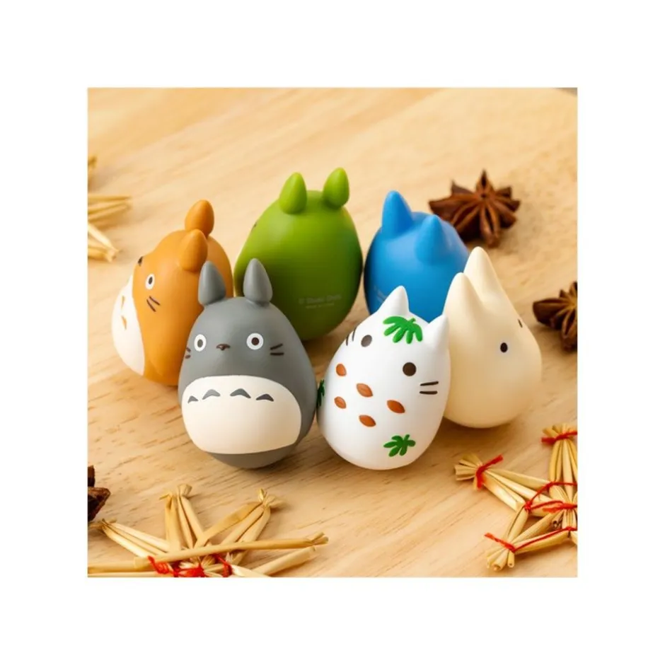 Maison Ghibli Figurines-Pose Collection Assort. Of 6 Roly-Poly Figurines - My Neighbor Totoro