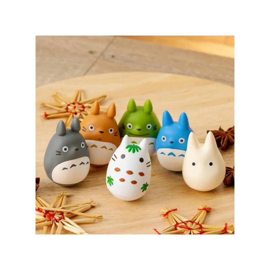 Maison Ghibli Figurines-Pose Collection Assort. Of 6 Roly-Poly Figurines - My Neighbor Totoro