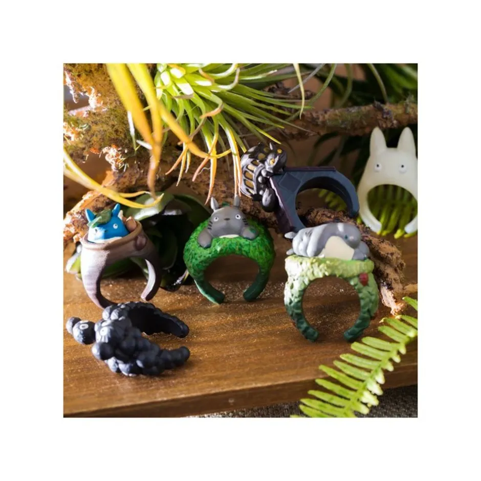 Maison Ghibli Figurines-Pose Collection Totoro Assortment Of 6 Rings - My Neighbor Totoro