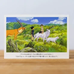 Maison Ghibli Postcards And Letter Papers-Postcard San & Ashitaka - Princess Mononoke