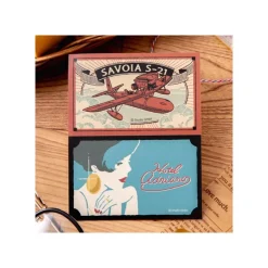 Maison Ghibli Small Equipment-Retro Stickers Savoia & Gina - Porco Rosso