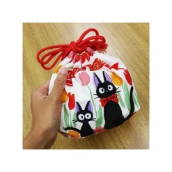 Maison Ghibli Bags-Satchel With Ring Jiji & Kitten 17 X 26 Cm - Kiki'S Delivery Service