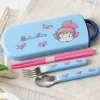 Maison Ghibli Kitchenware-Set Chopsticks Spoon Fork Ponyo In The Ocean - Ponyo On The Cliff