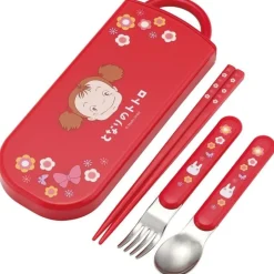 Maison Ghibli Kitchenware-Set Chopsticks Spoon Fork Mei Red - My Neighbor Totoro