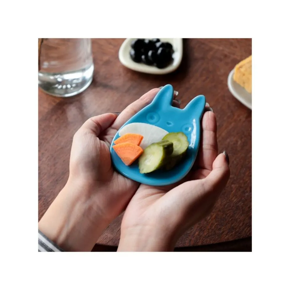 Maison Ghibli Kitchenware-Small Dessert Plate Big Totoro Shape - My Neighbor Totoro