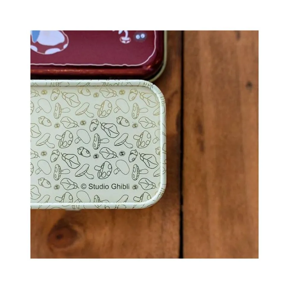 Maison Ghibli Accessories-Small Metal Box Totoro Mushroom - My Neighbor Totoro