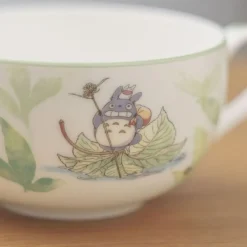 Maison Ghibli Kitchenware-Soup Mug Totoro On A Leaf - My Neighbor Totoro