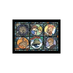 Maison Ghibli Jigsaw Puzzle-Stained Glass Puzzle 208P - Castle In The Sky